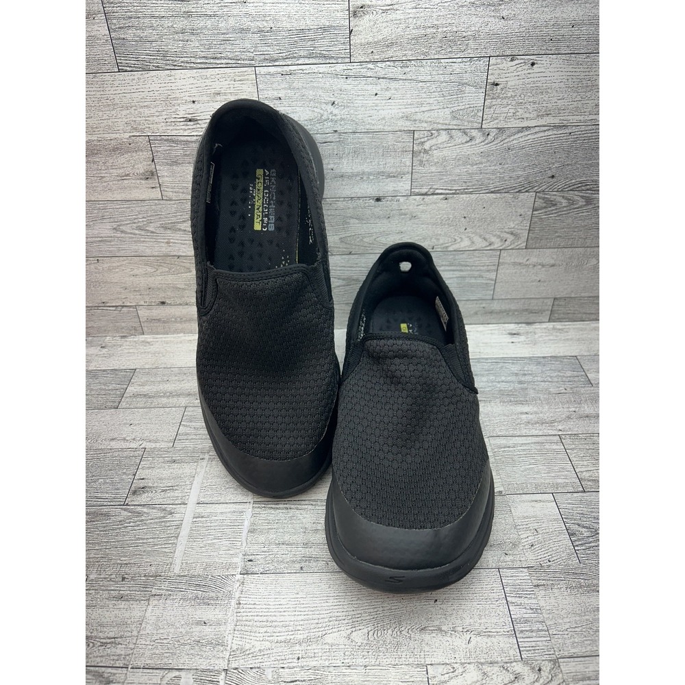 Skechers GOwalk 5 Slip On Shoes Men 9.5 XXWideBlack ULTRA GO Air Cooled Goga Mat
